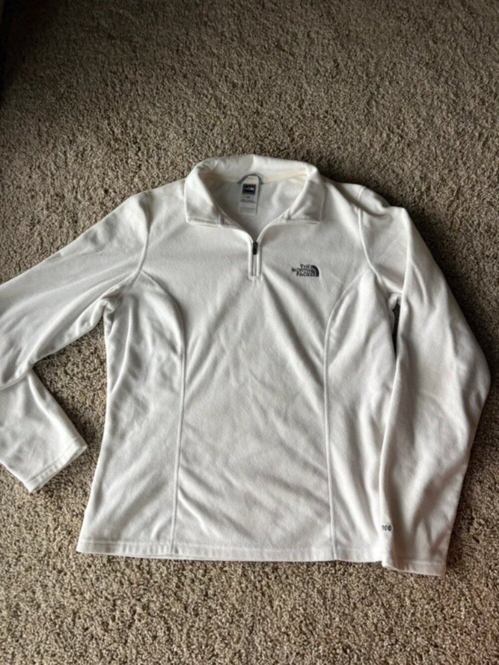The north face fuzzy quarter zip